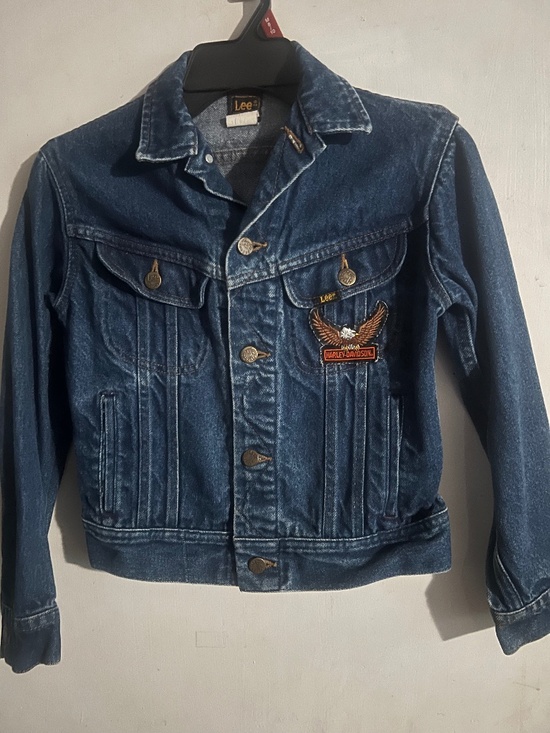 Lee Other - Youth Denim Jacket with Harley Davidson Patch , Size 12